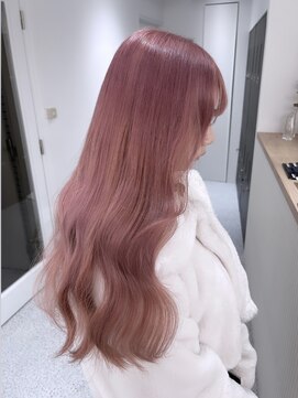 ペレ 渋谷(PELE) 切りっぱなしボブ/エアリーロング/美髪/ピンクブラウン/渋谷