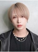 ラウンドマッシュ　ミルクティーグレージュ