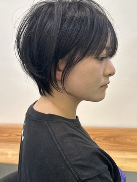 ビューエヒメ(VIEW EHIME) 小顔カットショートボブ大人可愛いアッシュオリーブ