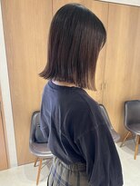 ラミエ バイ メルト 吉祥寺(lamie by melt)&nbsp;"久保田"切りっぱなしロブ外ハネボブストレートパーマ