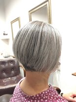 ヘアー グリーン(hair green) 40代50代60代/ショートボブ/大人ショート/素敵グレイヘア