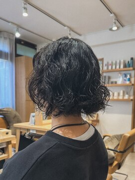 クラップス 上大岡(CLAPS) 黒髪ボブ/波ウェーブパーマ/ラフウェーブ/ボブパーマ