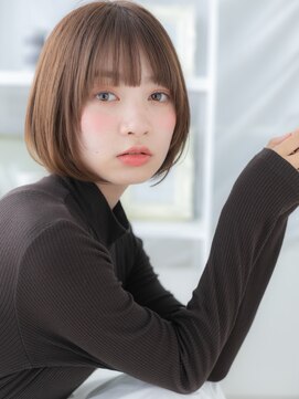 モッズヘア 越谷(mod's hair) 外国人風ことりベージュ小顔切りっぱなしボブh3越谷20代30代40代
