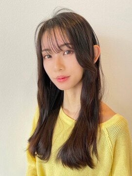 アグ ヘアー ディオ 熊本上通店(Agu hair dio) 《Agu hair》うる艶シースルーバング×numberA.ベースケアミルク
