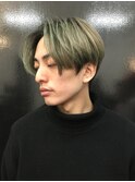 センターパート/メンズショート/ツーブロック/PEEKABOO