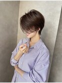 大人ショートボブ 20代30代40代ヘア 小顔