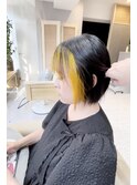 フェイスフレーミング×切りっぱなしボブ