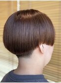 夏トーンアップ◎透明感ワンカラーベージュショート
