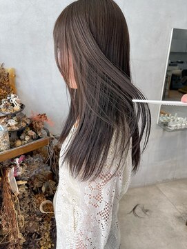 ミント(mint) 暗髪からでも透明感オリーブ！Before→ After