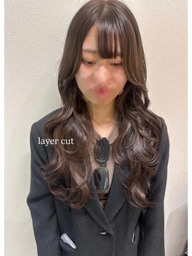 ロウ 札幌(ROW) レイヤーカット/ブラウンカラー/韓国スタイル/美髪