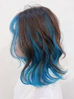 イーストハムアール(EAST HAM r)&nbsp;ブリーチインナーカラー/アンブレラカラー/ターコイズブルー