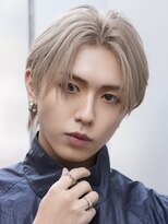 サンクマーケット 渋谷(cinq MARKET)&nbsp;渋谷メンズダブルカラーシルバーアッシュカラーセンターパート