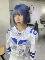 ラ キング(LA KING) 着物ヘア/大人ガーリー/ダークアッシュ/似合わせカット/栄