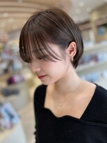 ヘアーザラブズラフズ オーガニカ 北九州(HAIR THE LOVES LAUGHS ORGANICA)&nbsp;ナチュラルブラウン×ショートボブ