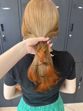 プロデュース 淵野辺店(Produce) ハイライトカラー　ミルクティーベージュケアブリーチ