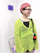 イラカ(elaka)&nbsp;ライトピンク×刈り上げショート