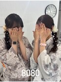 サイド編みおろし