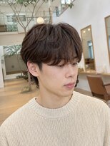 カラン エ ノエル(Calin et Noel)&nbsp;Men's/マッシュショート/コンマバング/ココアブラウン