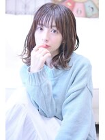 メイズ(MAZE) 【メイズ東中野・鍛原志行】シースルーぱっつんクセ毛風ウェーブ