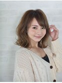 小顔セミディーボブ