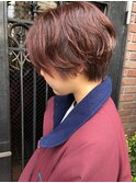 小顔効果あり◎大人ショート パーマ