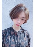 黄金比率のハンサムショートヘアー♪ココアブラウンカラー♪藤沢