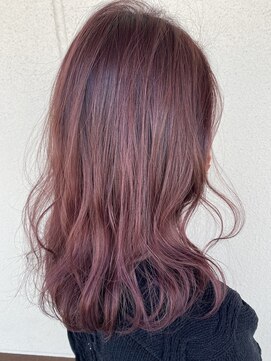 シュリット(schritt) ブリーチなしチェリーピンク 渋谷 外はねミディアム*  妹尾