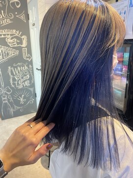 シーン 池袋(scene.) scene.【シーン】【池袋 西口徒歩3分】インナーカラーネイビー