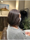 ［知野］白髪ぼかしハイライト×ボブ