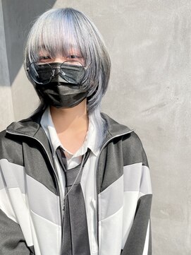 エンス(en:s) △ポイントカラー/ハイトーン/ホワイトカラー/ウルフカット/新潟