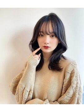 ヌイ 横浜(nui) 韓国風くびれレイヤー_ショコラアッシュヘルシースタイル