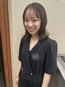 ヘブンリー(heavenly) #グレージュ #シースルーバング #艶髪 #ブリーチなし