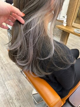 ナンバー リコ 名駅 ジャム 名古屋(N° rico JAM) イヤリングカラー　ケアブリーチ　アッシュラベンダー