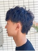 ハイライト/マッシュパーマ/束感/波巻き/メンズ