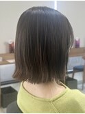 ショートカット前下がりボブショートボブグレージュカラー