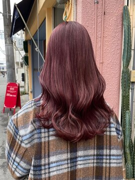 ヘアプレイスソル (HAIR PLACE SoL) 韓国風レイヤーカット/チェリーレッド