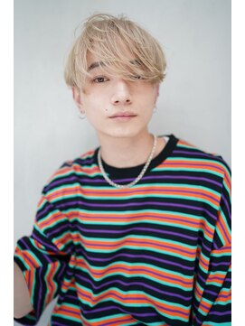 ギークス(GEEKS) 【GEEKS渋谷】ブロンドベージュ/メンズハイトーン/マッシュ/小顔