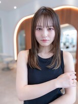 ケアリー  八千代緑が丘(Carelly) 大人かわいい前髪セシルカットココアブラウンフリンジウェーブ