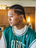 フェード アンド ライン ザ バーバー 八戸店(FADE&LINE the BARBER)&nbsp;爽やかコーンロウ