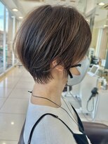ハピネス 西大寺店(Happiness) ショートカット×ひし形ショートボブ×前髪あり30代40代50代