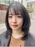 韓国風ハッシュカット簡単スタイリング小顔ヘア