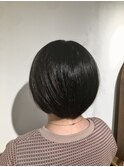 まとまる艶感ボブ/髪質改善/透明感カラー/小顔カット/30代/40代