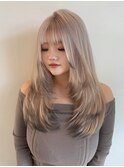 ホワイトカラー*レイヤーカット*裾カラー*担当山本優舞