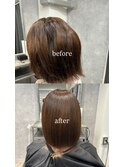 髪質改善/縮毛矯正/ストレート/ブリーチ毛/梅田美容室