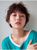 池袋美容室/ショートボブ/縮毛矯正/レイヤーカット/パーマ