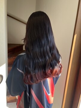 サンドット(Sun.) 裾カラー/レッド系カラー/ロング/髪質改善