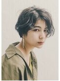 ○femme 二条○くせ毛風パーマにハイライト