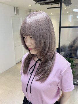 ラック 表参道(LUCK) クラゲウルフ/シルバー/ラベンダー/大人ガーリー/似合わせカット