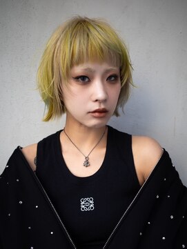 ギークス(GEEKS) 【GEEKS渋谷】ハッシュボブ/デザインカラー/冬カラー/ボブウルフ