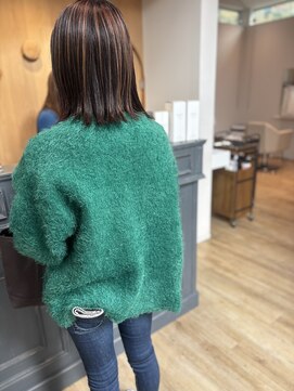 ニコ ヘアー(nico hair) ナチュラルアンブレラカラー(縮毛矯正かかってます)